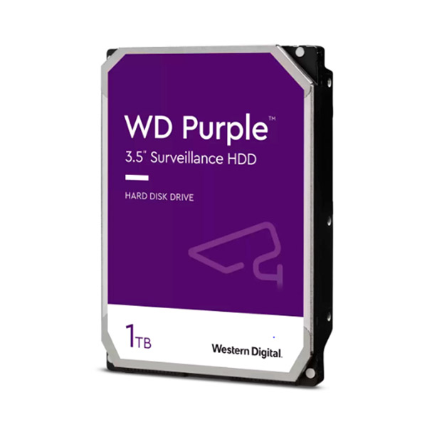 DISCO DURO WESTERN DIGITAL PURPLE SURVEILLANCE, 1TB, SATA 6.0 GBPS, 5400RPM, 64MB, 3.5" (WD10PURZ)