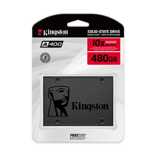 UNIDAD DE ESTADO SOLIDO KINGSTON A400, 480GB, SATA 6GB/S, 2.5", 7MM (SA400S37/480G)