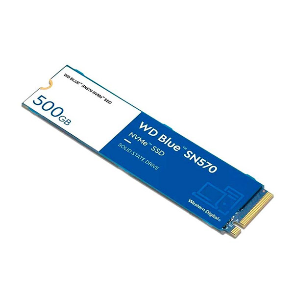 UNIDAD DE ESTADO SOLIDO WESTERN DIGITAL BLUE SN570, 500GB M.2 2280, PCIE GEN 3.0 X4 NVME (WDS500G3B0C)