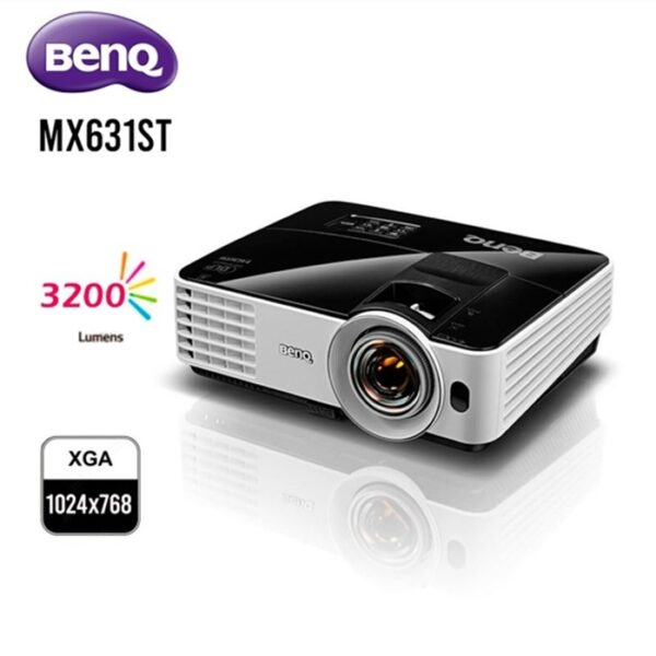 PROYECTOR BENQ DLP TIRO CORTO MX631ST - 3D Ready - 4:3 - 1024 x 768 - 720p XGA - 3200 LUMENES, HASTA 10,000 HORAS,  13,000:1 - HDMI - USB (9H.JE177.13L)